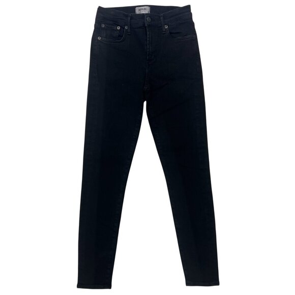 Agolde Jeans Black Skinny Size 24 - Picture 1 of 7